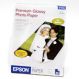 Epson Premium Photo Paper High Gloss 8-1/2x11 10.4mil 50/pkg Epson Premium Photo Paper High Gloss 8-1/2x11 10.4mil 50/pkg