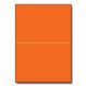 Basis Premium A-9 Foldover Cards Orange 8-1/2x11 100/pkg