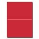 Basis Premium A-9 Foldover Cards Red 8-1/2x11 100/pkg