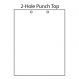Punched at Top 2-Hole [2-3/4 apart] 8-1/2x11 20lb 500/pkg