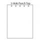 Punched at Top 5-Hole [1-3/8 apart] 8-1/2x11 20lb 500/pkg