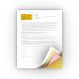 Xerox Carbonless forms 4-part 8-1/2x11 125/forms/pkg